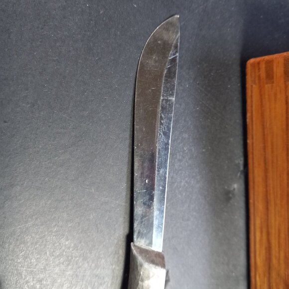 MCM Steak Knives Set of 6 Arts & Crafts Hasakui Inami Japan Hand Hammered Handle - Picture 6 of 15